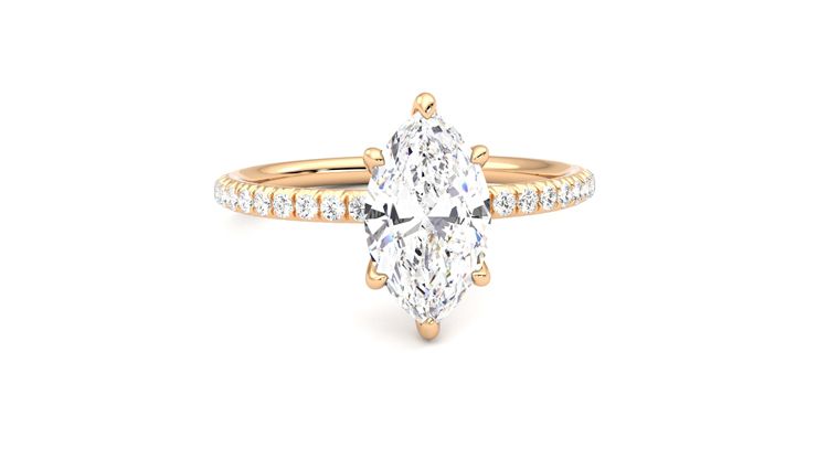 Taylor & Hart Dulcet Marquise Engagement Ring 360 degree image 2