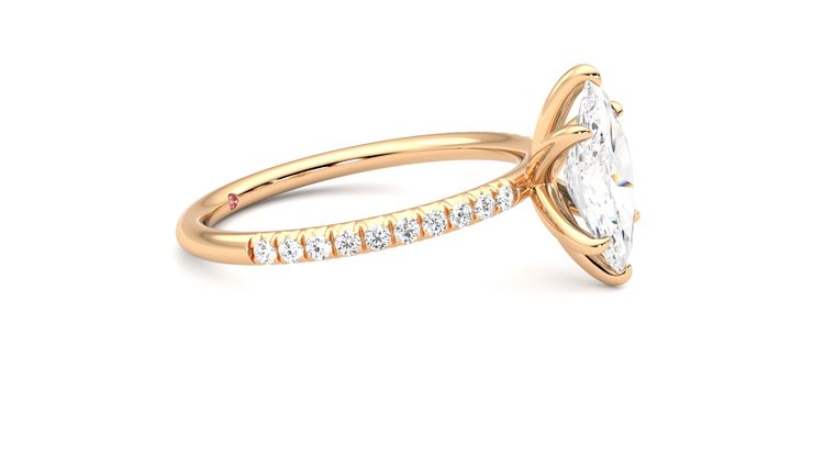 Taylor & Hart Dulcet Marquise Engagement Ring 360 degree image 8