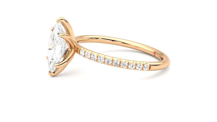 Taylor & Hart Dulcet Marquise Engagement Ring 360 degree image 22