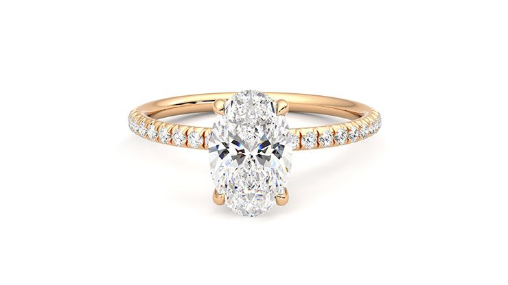 Taylor & Hart Dulcet Oval Engagement Ring 360 degree image 0