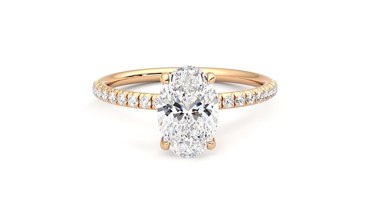 Taylor & Hart Dulcet Oval Engagement Ring 360 degree image 2