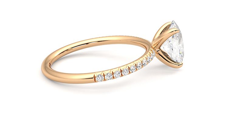 Taylor & Hart Dulcet Oval Engagement Ring 360 degree image 11