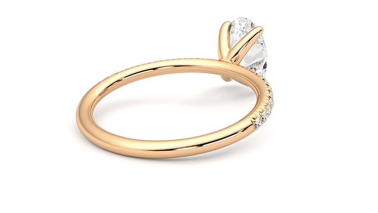 Taylor & Hart Dulcet Oval Engagement Ring 360 degree image 14