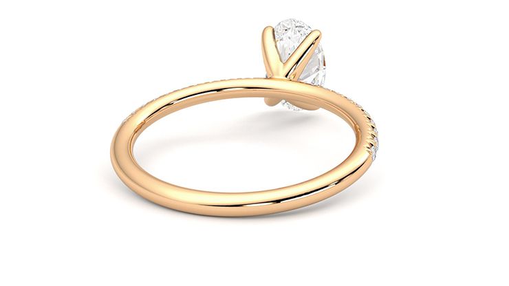 Taylor & Hart Dulcet Oval Engagement Ring 360 degree image 15