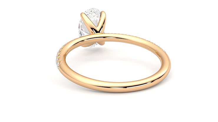 Taylor & Hart Dulcet Oval Engagement Ring 360 degree image 17