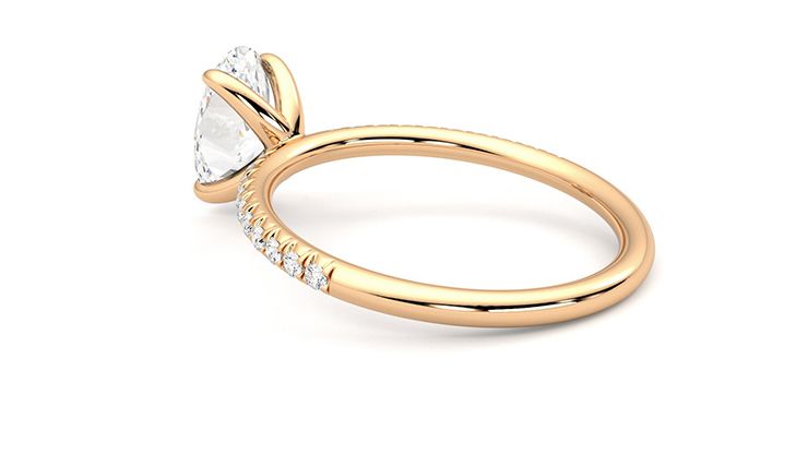 Taylor & Hart Dulcet Oval Engagement Ring 360 degree image 19
