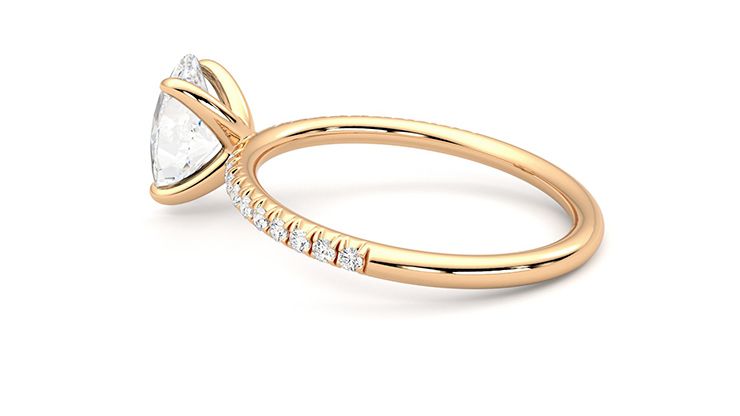 Taylor & Hart Dulcet Oval Engagement Ring 360 degree image 20