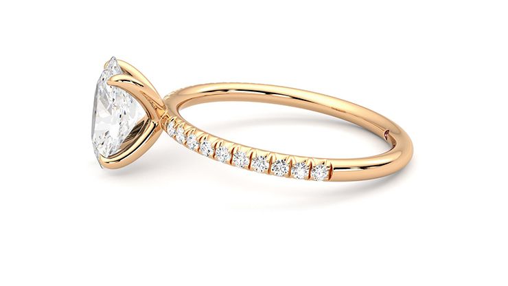 Taylor & Hart Dulcet Oval Engagement Ring 360 degree image 22