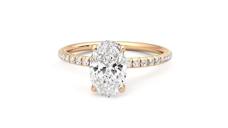 Taylor & Hart Dulcet Oval Engagement Ring 360 degree image 29