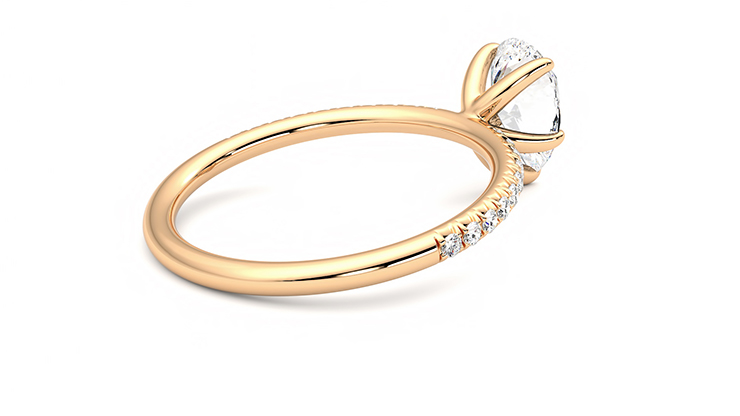 Taylor & Hart Dulcet Pear Engagement Ring 360 degree image 12