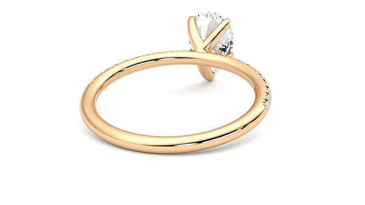 Taylor & Hart Dulcet Pear Engagement Ring 360 degree image 14