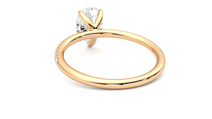 Taylor & Hart Dulcet Pear Engagement Ring 360 degree image 16