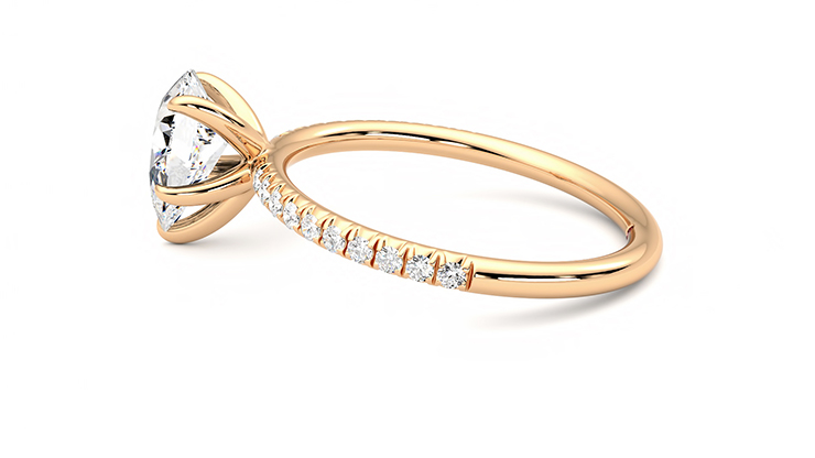 Taylor & Hart Dulcet Pear Engagement Ring 360 degree image 20