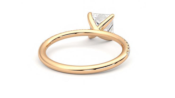 Taylor & Hart Dulcet Princess Engagement Ring 360 degree image 14