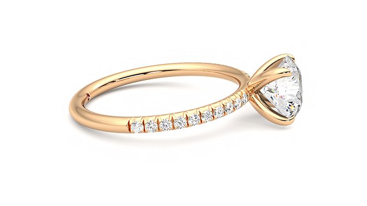 Taylor & Hart Dulcet Round Engagement Ring 360 degree image 9