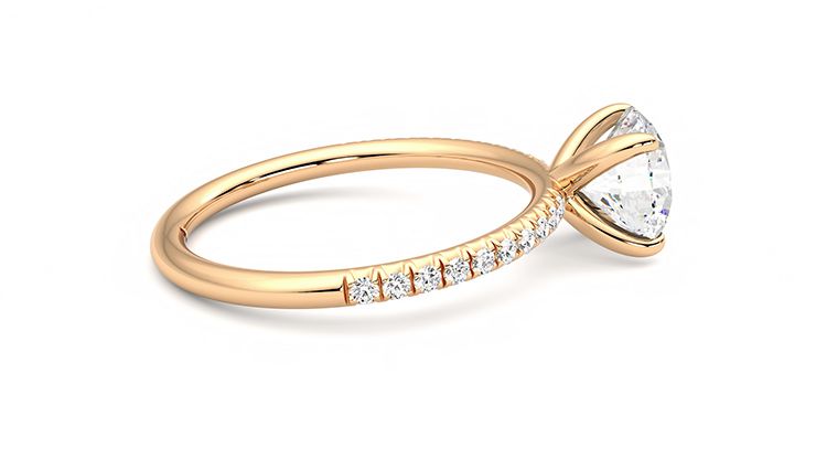 Taylor & Hart Dulcet Round Engagement Ring 360 degree image 10