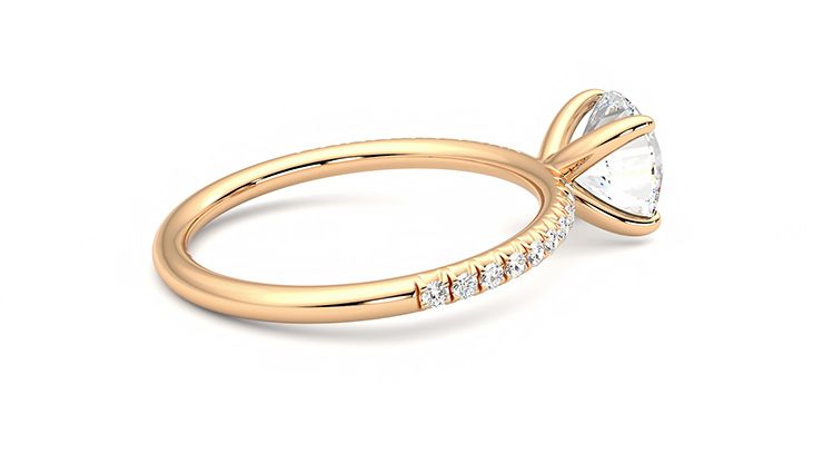 Taylor & Hart Dulcet Round Engagement Ring 360 degree image 11