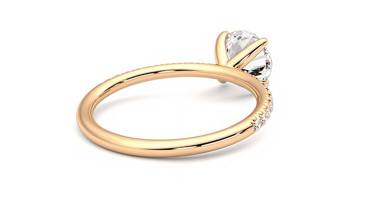 Taylor & Hart Dulcet Round Engagement Ring 360 degree image 13