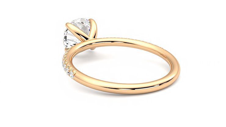 Taylor & Hart Dulcet Round Engagement Ring 360 degree image 17