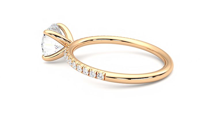 Taylor & Hart Dulcet Round Engagement Ring 360 degree image 19