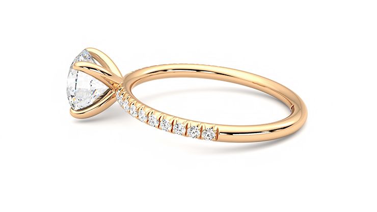 Taylor & Hart Dulcet Round Engagement Ring 360 degree image 20
