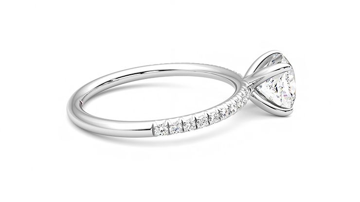 Taylor & Hart Dulcet Cushion Engagement Ring 360 degree image 10