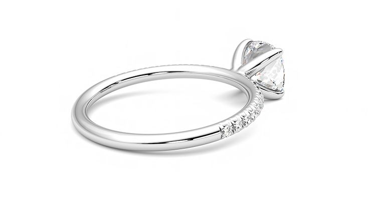 Taylor & Hart Dulcet Cushion Engagement Ring 360 degree image 12