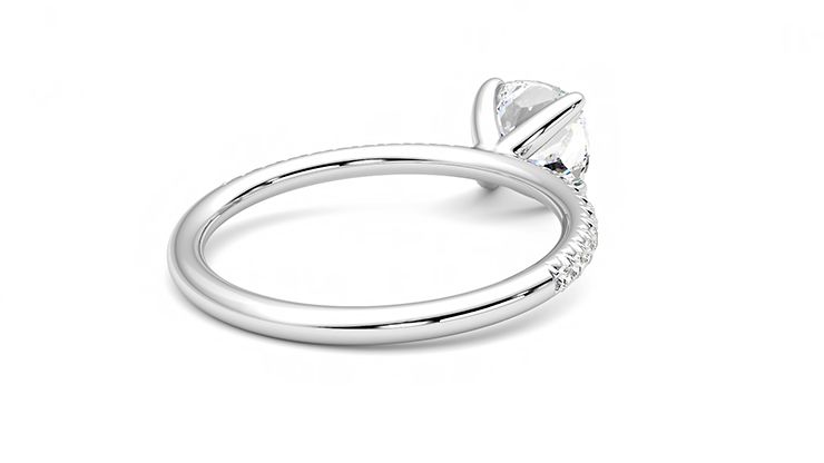 Taylor & Hart Dulcet Cushion Engagement Ring 360 degree image 13