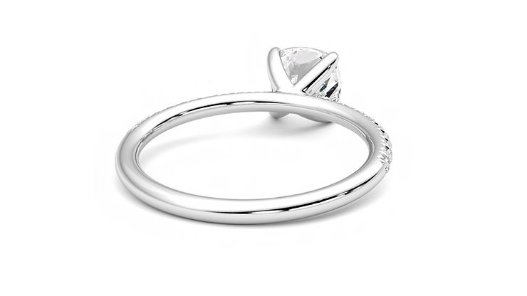Taylor & Hart Dulcet Cushion Engagement Ring 360 degree image 14