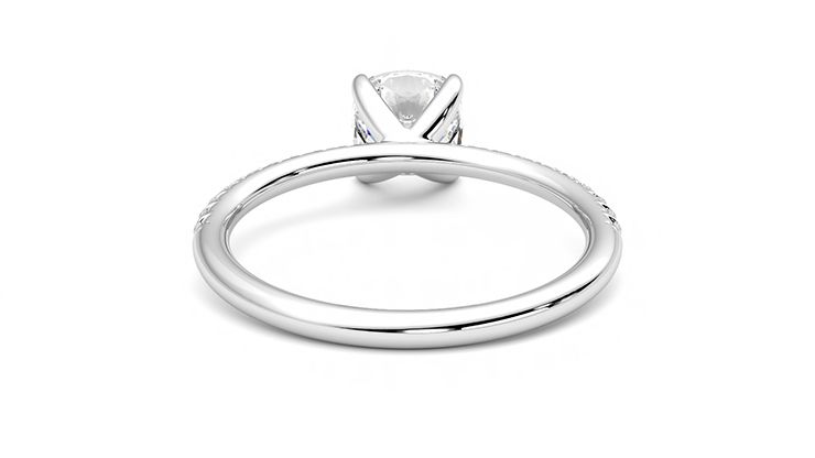 Taylor & Hart Dulcet Cushion Engagement Ring 360 degree image 15
