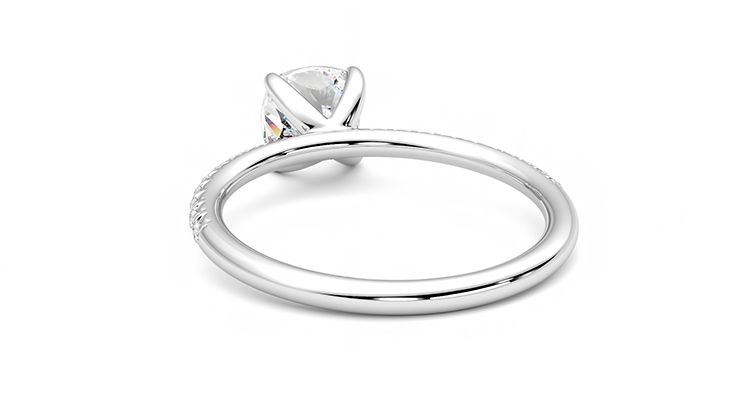 Taylor & Hart Dulcet Cushion Engagement Ring 360 degree image 16