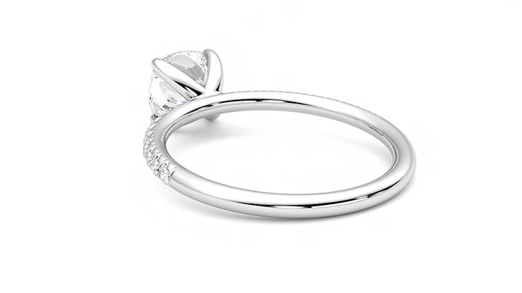 Taylor & Hart Dulcet Cushion Engagement Ring 360 degree image 17