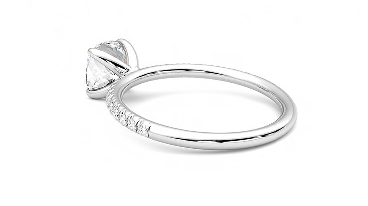 Taylor & Hart Dulcet Cushion Engagement Ring 360 degree image 18