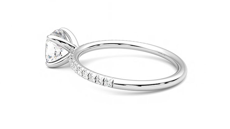 Taylor & Hart Dulcet Cushion Engagement Ring 360 degree image 19