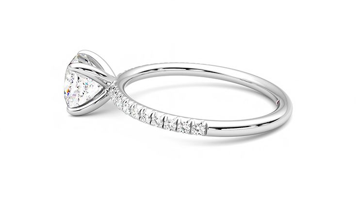 Taylor & Hart Dulcet Cushion Engagement Ring 360 degree image 20