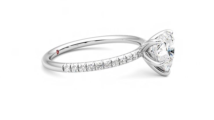 Taylor & Hart Dulcet Heart Engagement Ring 360 degree image 8