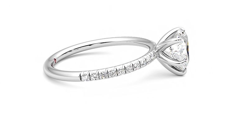 Taylor & Hart Dulcet Heart Engagement Ring 360 degree image 9