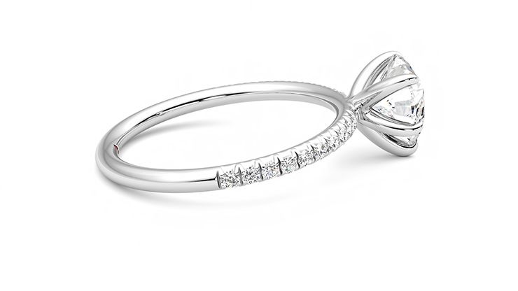 Taylor & Hart Dulcet Heart Engagement Ring 360 degree image 10