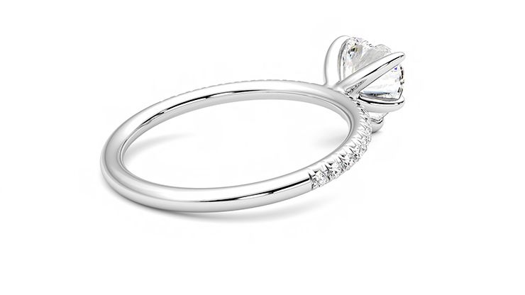 Taylor & Hart Dulcet Heart Engagement Ring 360 degree image 12