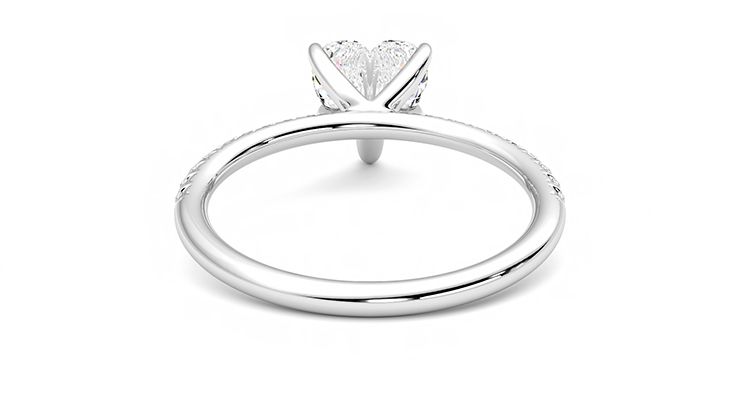 Taylor & Hart Dulcet Heart Engagement Ring 360 degree image 15
