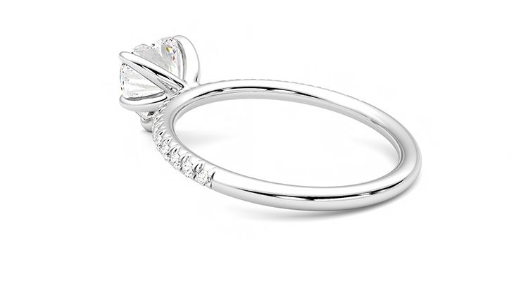 Taylor & Hart Dulcet Heart Engagement Ring 360 degree image 18