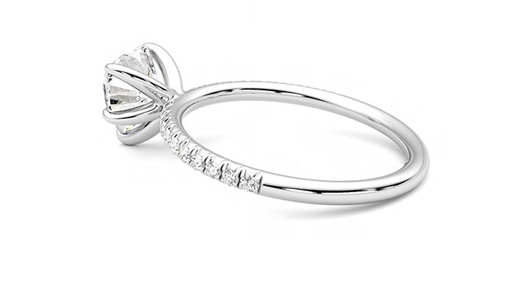 Taylor & Hart Dulcet Heart Engagement Ring 360 degree image 19