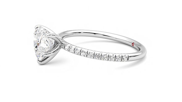 Taylor & Hart Dulcet Heart Engagement Ring 360 degree image 22