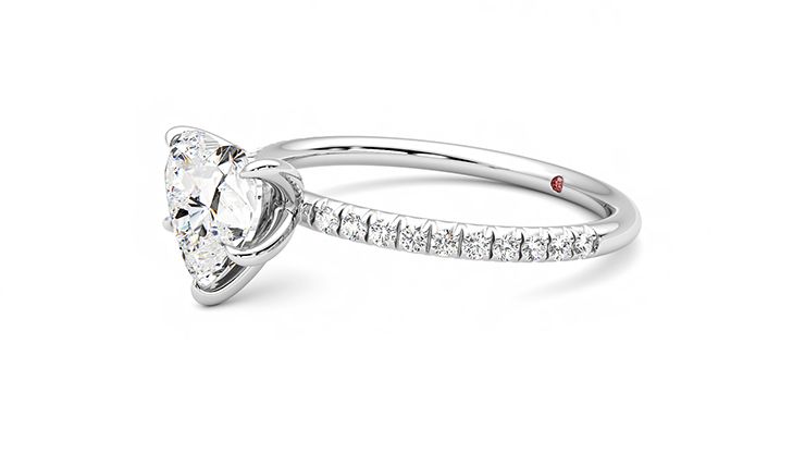 Taylor & Hart Dulcet Heart Engagement Ring 360 degree image 23