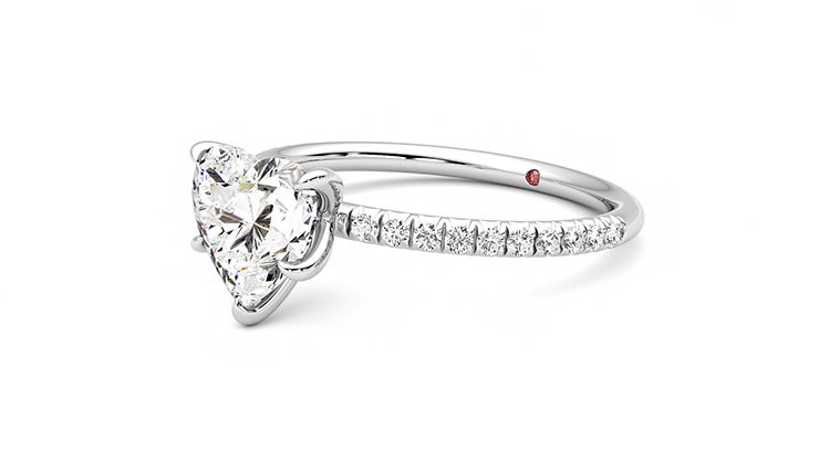 Taylor & Hart Dulcet Heart Engagement Ring 360 degree image 24
