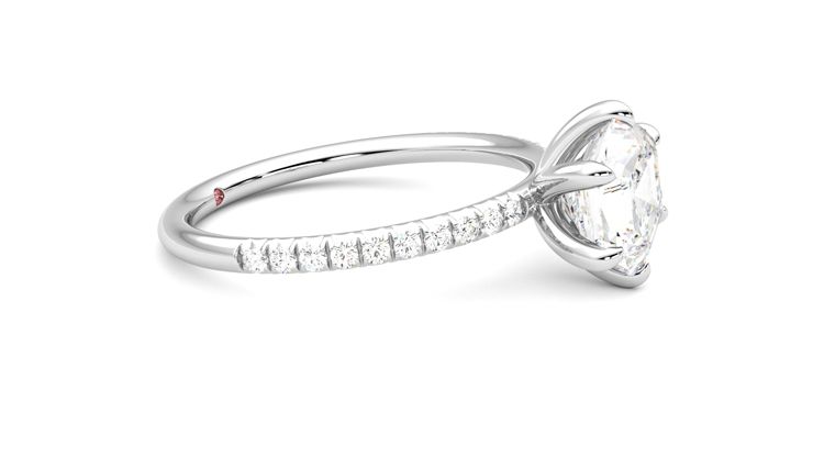 Taylor & Hart Dulcet Hexagonal Engagement Ring 360 degree image 8