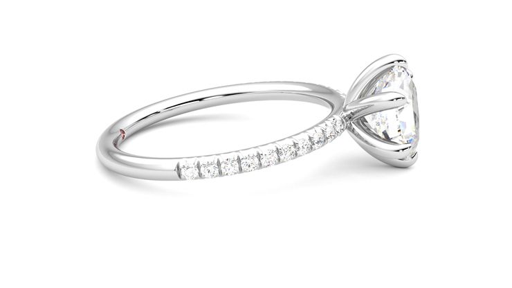 Taylor & Hart Dulcet Hexagonal Engagement Ring 360 degree image 9