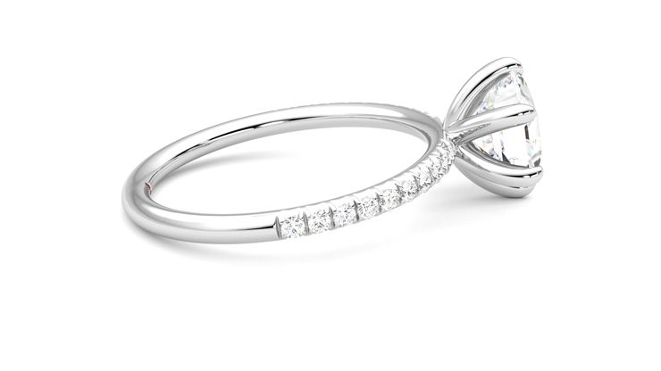 Taylor & Hart Dulcet Hexagonal Engagement Ring 360 degree image 10