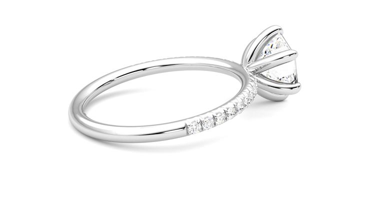 Taylor & Hart Dulcet Hexagonal Engagement Ring 360 degree image 11