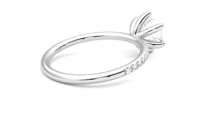 Taylor & Hart Dulcet Hexagonal Engagement Ring 360 degree image 12